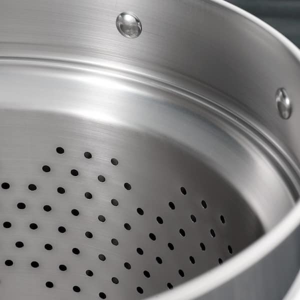 14 Piece Tri - Ply Clad Stainless Steel Cookware Set with Glass Lids